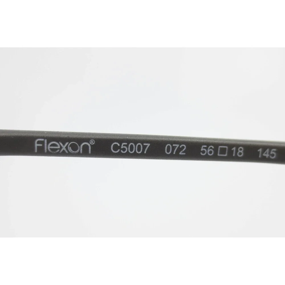 Columbia Flexon C5007 072 Gunmetal Blue Semi Rimless Eyeglasses Frames 56-18-145